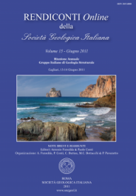 Rendiconti Online della Società Geologica Italiana - Vol. 15/2011