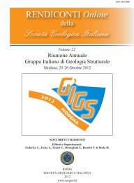 Rendiconti Online della Società Geologica Italiana - Vol. 22/2012
