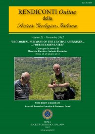 Rendiconti Online della Società Geologica Italiana - Vol. November 2012