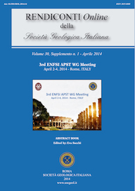 Rendiconti Online della Società Geologica Italiana - Vol. April 2014