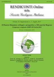 Rendiconti Online della Società Geologica Italiana - Vol. July 2015