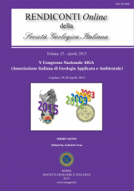 Rendiconti Online della Società Geologica Italiana - Vol. April 2015