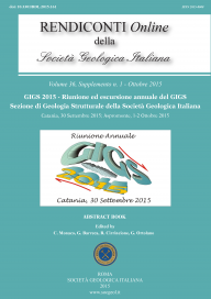 Rendiconti Online della Società Geologica Italiana - Vol. October 2015