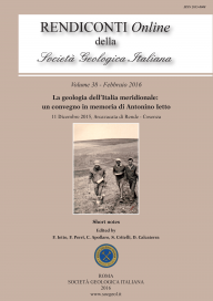 Rendiconti Online della Società Geologica Italiana - Vol. February 2016