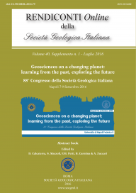 Rendiconti Online della Società Geologica Italiana - Vol. 40/2016