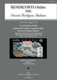 Rendiconti Online della Società Geologica Italiana - Vol. May 2016