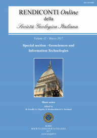Rendiconti Online della Società Geologica Italiana - Vol. March 2017