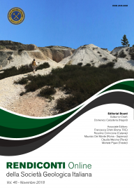 Rendiconti Online della Società Geologica Italiana - Vol. November 2018